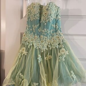 Sherri Hill Lace Mini Dress